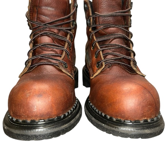 Red Wing 2226 Dyna-Force Mens Safety Toe Brown Leather Work Sport Boots Sz 6.5 - Picture 5 of 13